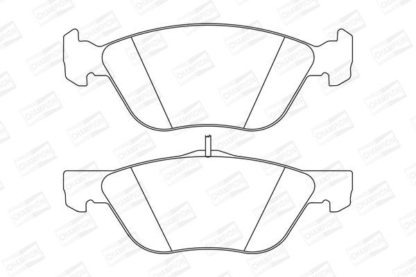 Stabdžių trinkelių rinkinys, diskinis stabdys CHAMPION 573042CH