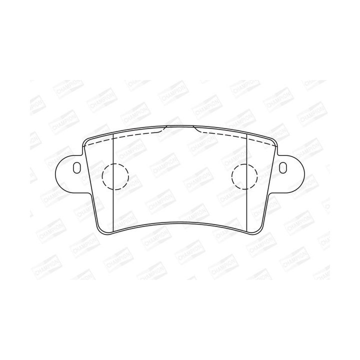 Stabdžių trinkelių rinkinys, diskinis stabdys CHAMPION 573055CH