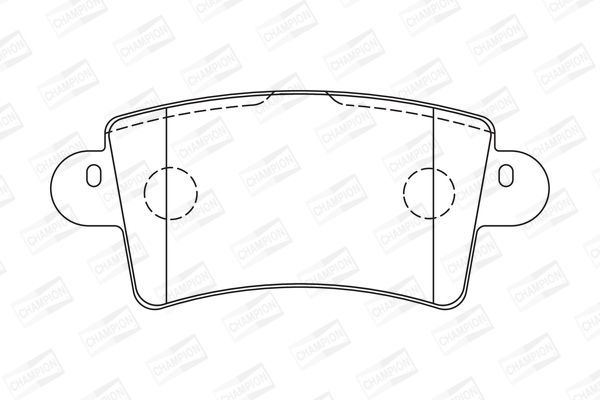 Stabdžių trinkelių rinkinys, diskinis stabdys CHAMPION 573055CH