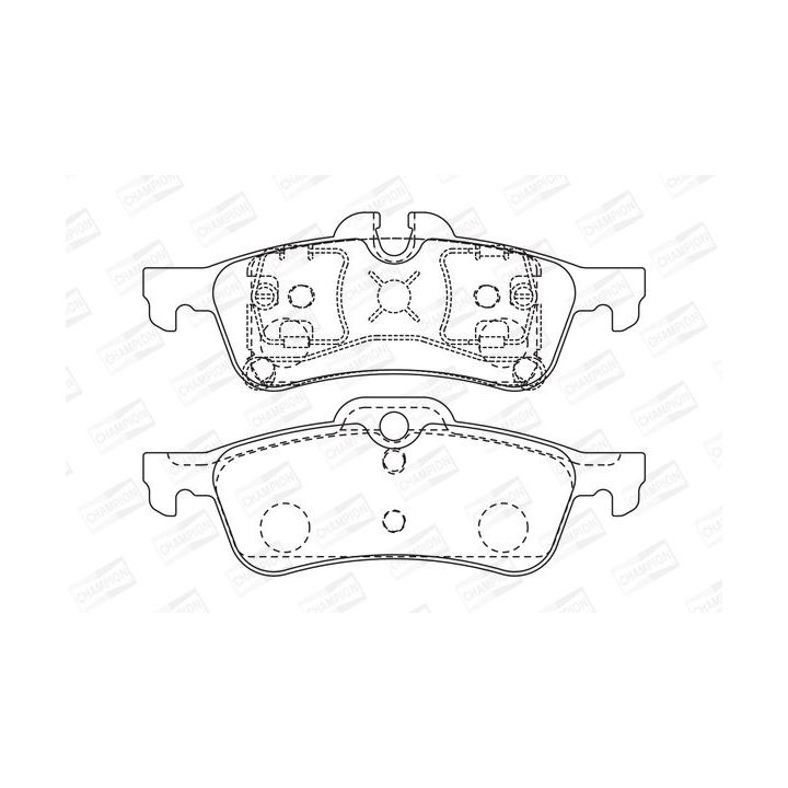 Stabdžių trinkelių rinkinys, diskinis stabdys CHAMPION 573056CH