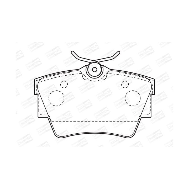 Stabdžių trinkelių rinkinys, diskinis stabdys CHAMPION 573059CH