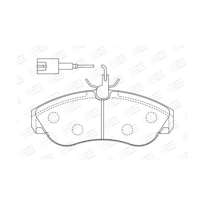 Stabdžių trinkelių rinkinys, diskinis stabdys CHAMPION 573061CH