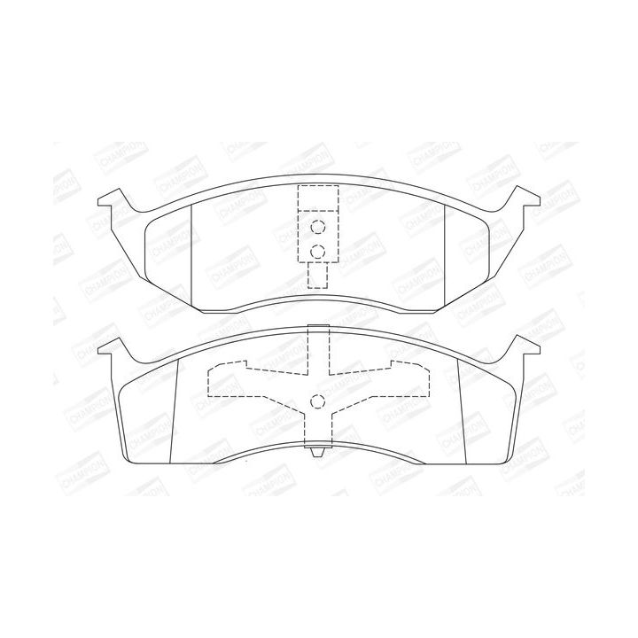 Stabdžių trinkelių rinkinys, diskinis stabdys CHAMPION 573072CH