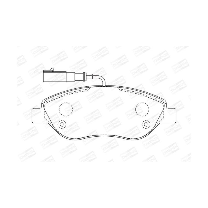 Stabdžių trinkelių rinkinys, diskinis stabdys CHAMPION 573076CH