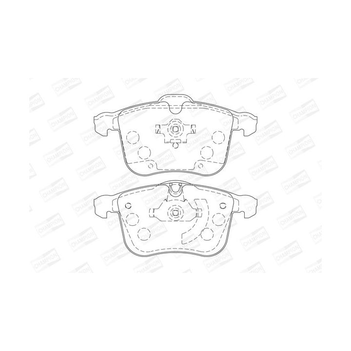 Stabdžių trinkelių rinkinys, diskinis stabdys CHAMPION 573090CH