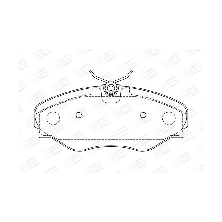 Stabdžių trinkelių rinkinys, diskinis stabdys CHAMPION 573099CH