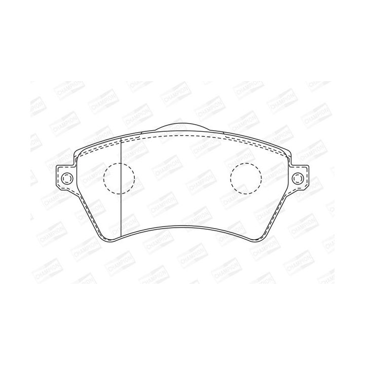 Stabdžių trinkelių rinkinys, diskinis stabdys CHAMPION 573102CH