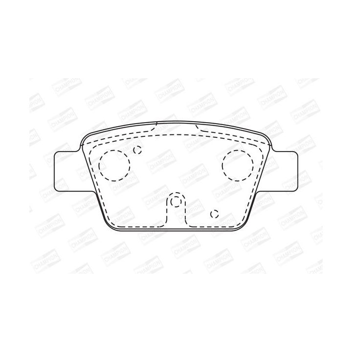 Stabdžių trinkelių rinkinys, diskinis stabdys CHAMPION 573105CH