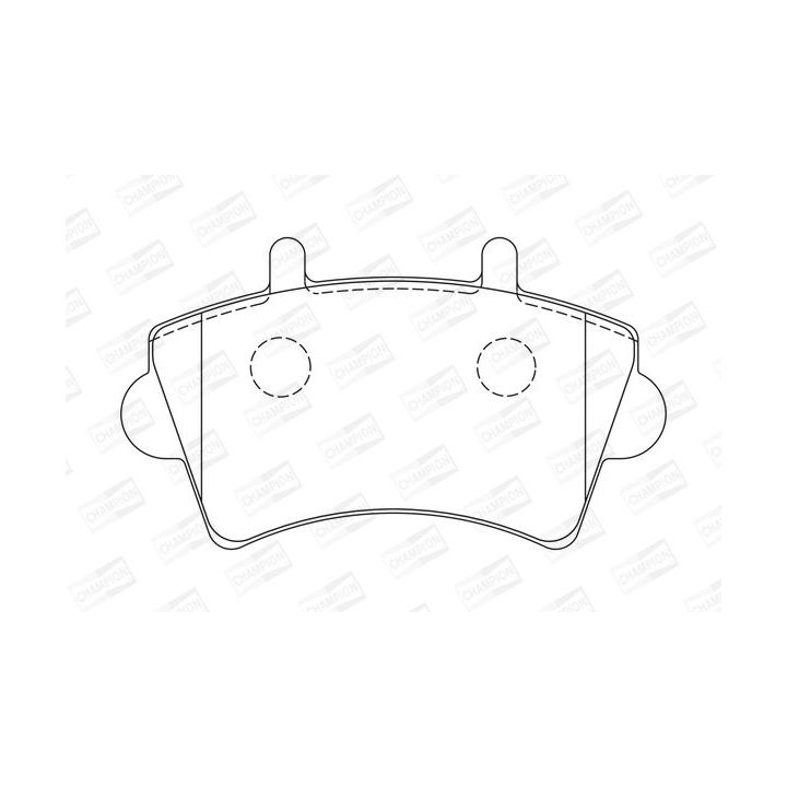 Stabdžių trinkelių rinkinys, diskinis stabdys CHAMPION 573107CH