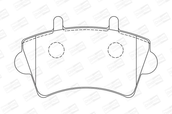 Stabdžių trinkelių rinkinys, diskinis stabdys CHAMPION 573107CH