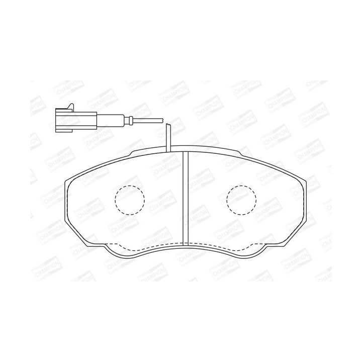 Stabdžių trinkelių rinkinys, diskinis stabdys CHAMPION 573113CH