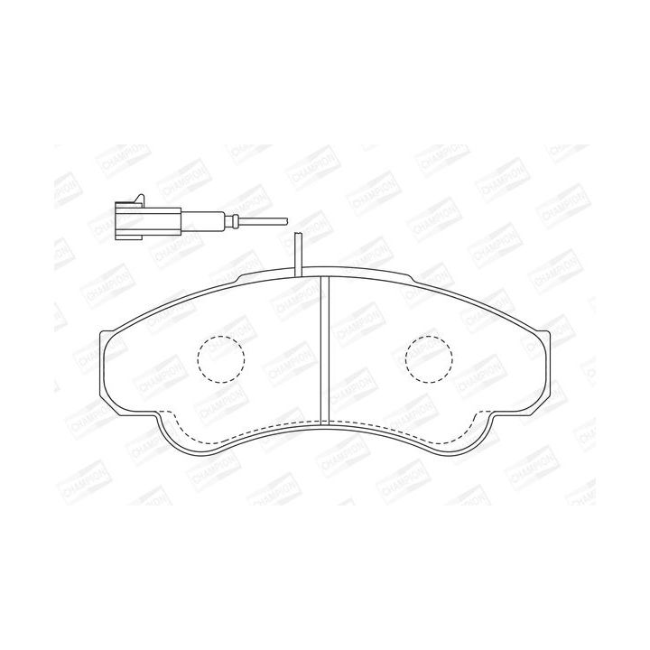 Stabdžių trinkelių rinkinys, diskinis stabdys CHAMPION 573114CH