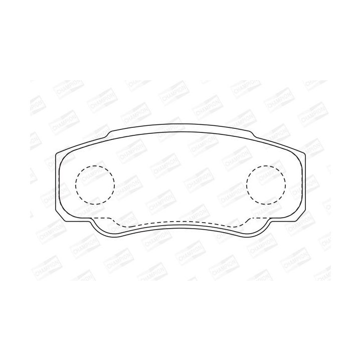 Stabdžių trinkelių rinkinys, diskinis stabdys CHAMPION 573115CH