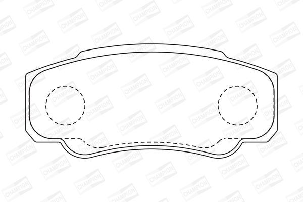 Stabdžių trinkelių rinkinys, diskinis stabdys CHAMPION 573115CH
