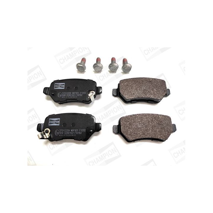 Stabdžių trinkelių rinkinys, diskinis stabdys CHAMPION 573122CH