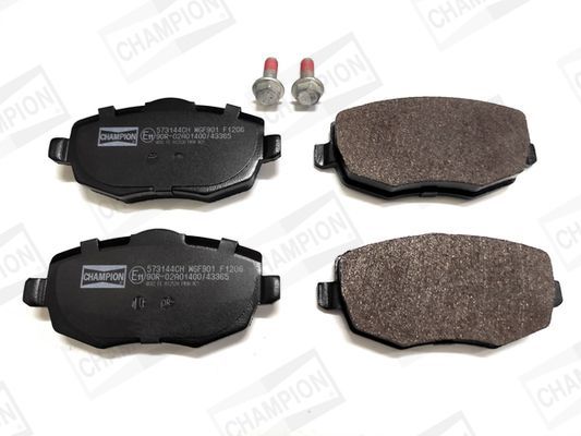 Stabdžių trinkelių rinkinys, diskinis stabdys CHAMPION 573144CH