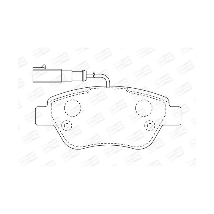Stabdžių trinkelių rinkinys, diskinis stabdys CHAMPION 573164CH