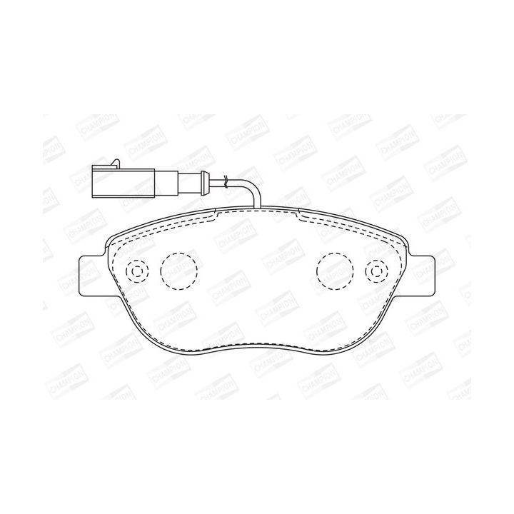 Stabdžių trinkelių rinkinys, diskinis stabdys CHAMPION 573165CH