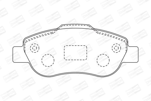 Stabdžių trinkelių rinkinys, diskinis stabdys CHAMPION 573168CH