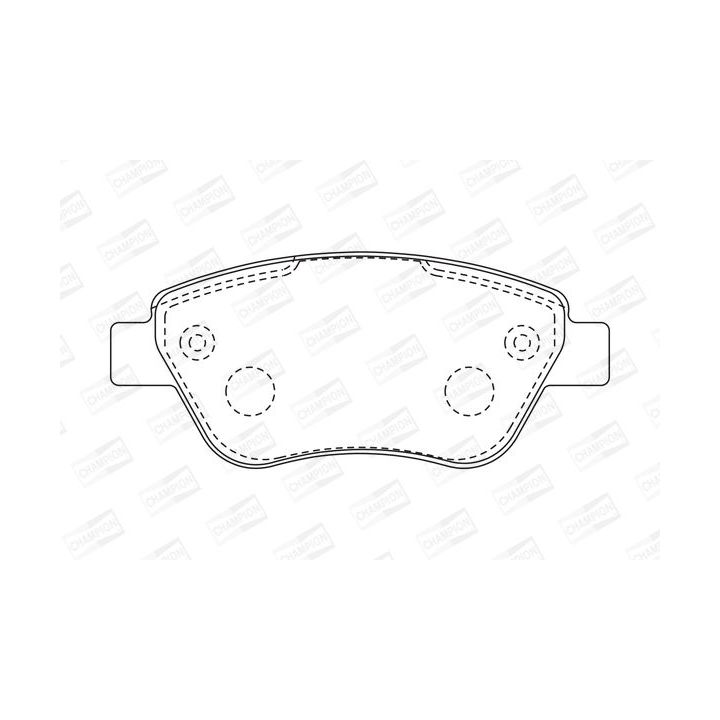 Stabdžių trinkelių rinkinys, diskinis stabdys CHAMPION 573170CH