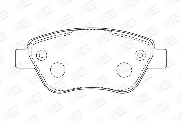 Stabdžių trinkelių rinkinys, diskinis stabdys CHAMPION 573170CH