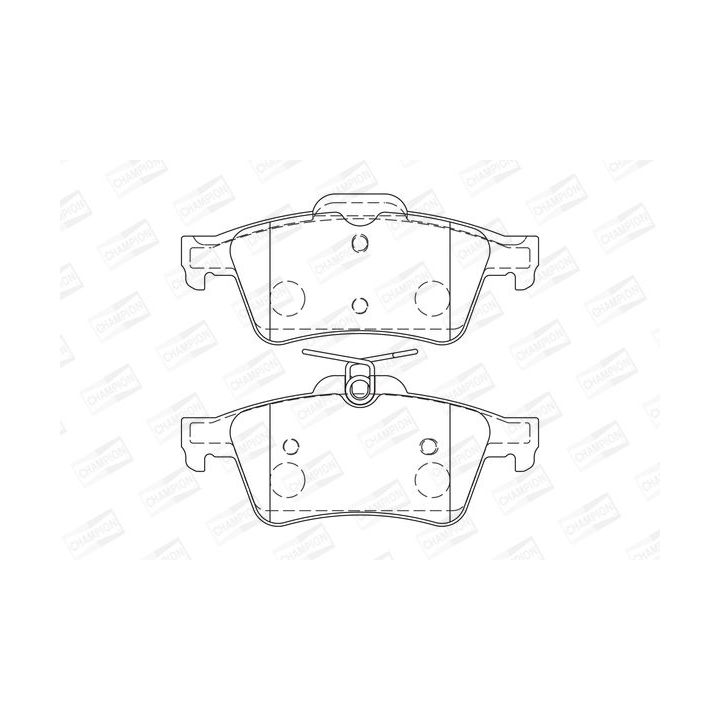 Stabdžių trinkelių rinkinys, diskinis stabdys CHAMPION 573186CH