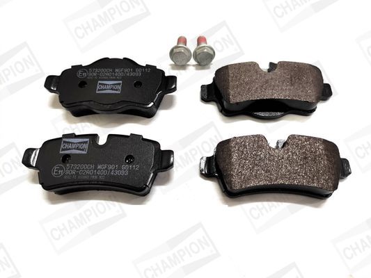 Stabdžių trinkelių rinkinys, diskinis stabdys CHAMPION 573200CH