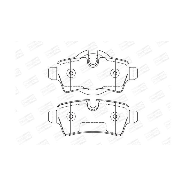 Stabdžių trinkelių rinkinys, diskinis stabdys CHAMPION 573200CH