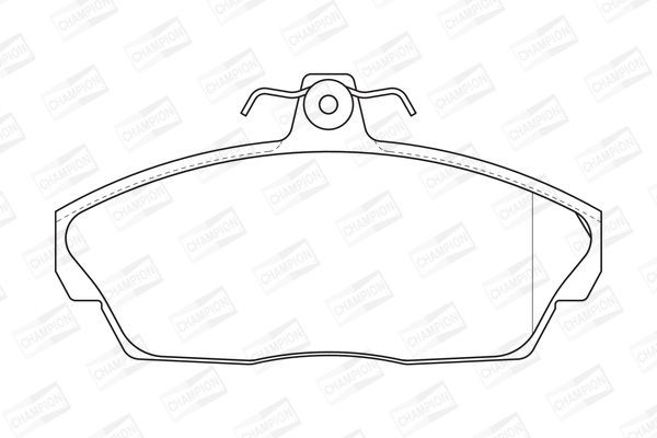 Stabdžių trinkelių rinkinys, diskinis stabdys CHAMPION 573203CH