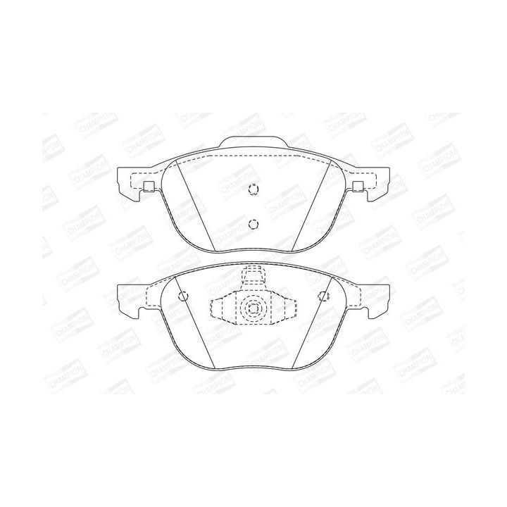 Stabdžių trinkelių rinkinys, diskinis stabdys CHAMPION 573209CH