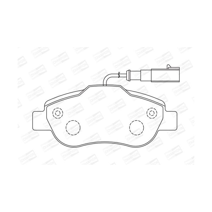 Stabdžių trinkelių rinkinys, diskinis stabdys CHAMPION 573266CH