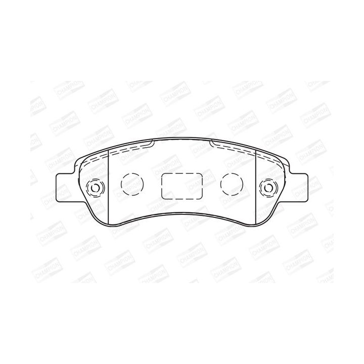 Stabdžių trinkelių rinkinys, diskinis stabdys CHAMPION 573274CH