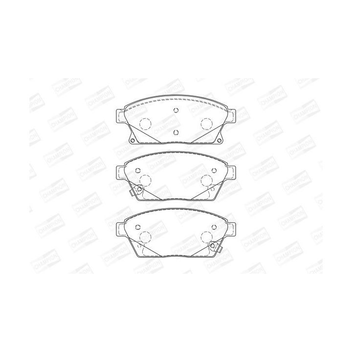 Stabdžių trinkelių rinkinys, diskinis stabdys CHAMPION 573325CH