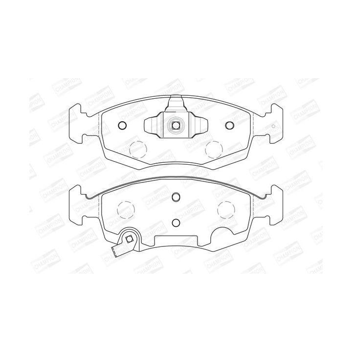 Stabdžių trinkelių rinkinys, diskinis stabdys CHAMPION 573366CH