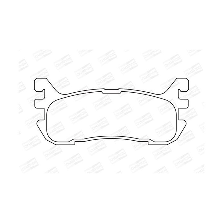 Stabdžių trinkelių rinkinys, diskinis stabdys CHAMPION 573373CH