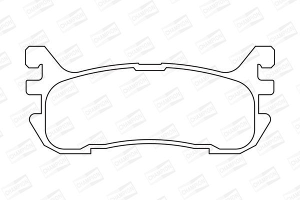 Stabdžių trinkelių rinkinys, diskinis stabdys CHAMPION 573373CH