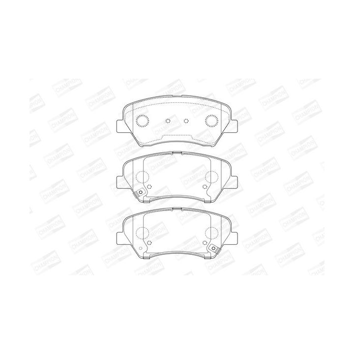 Stabdžių trinkelių rinkinys, diskinis stabdys CHAMPION 573406CH