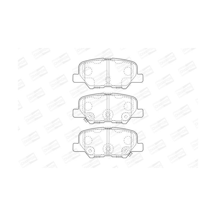 Stabdžių trinkelių rinkinys, diskinis stabdys CHAMPION 573442CH