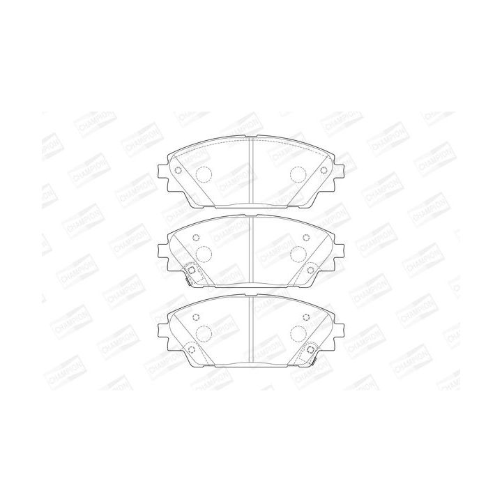 Stabdžių trinkelių rinkinys, diskinis stabdys CHAMPION 573611CH