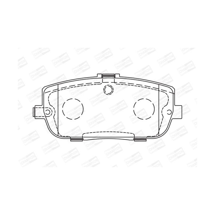 Stabdžių trinkelių rinkinys, diskinis stabdys CHAMPION 573640CH