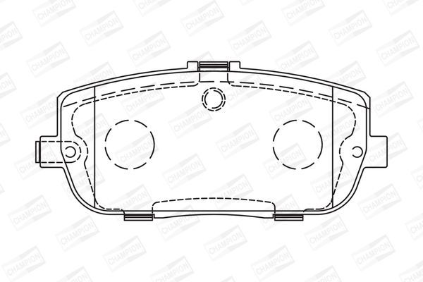 Stabdžių trinkelių rinkinys, diskinis stabdys CHAMPION 573640CH
