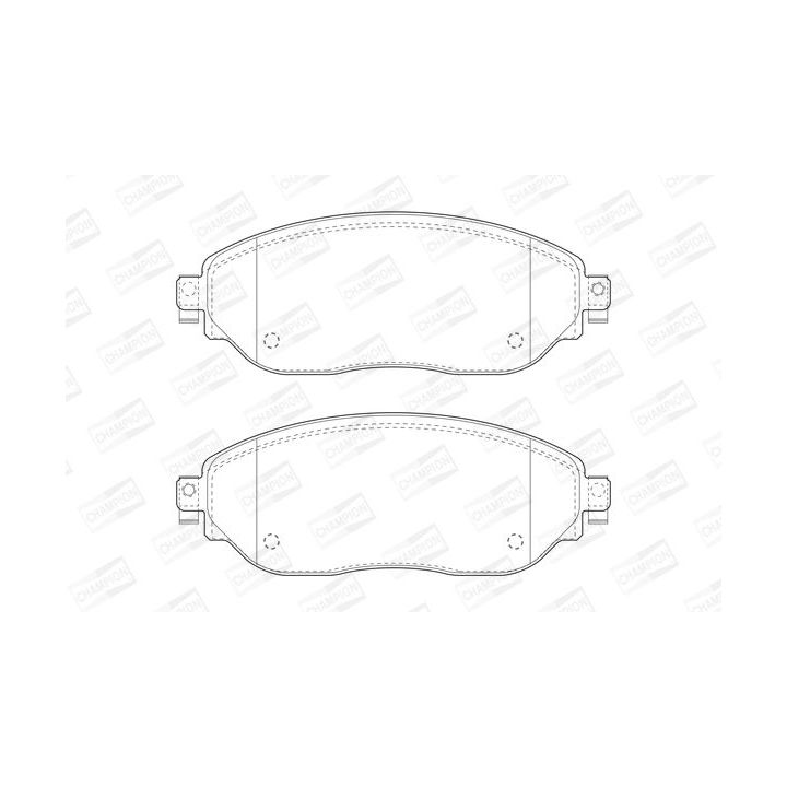 Stabdžių trinkelių rinkinys, diskinis stabdys CHAMPION 573656CH