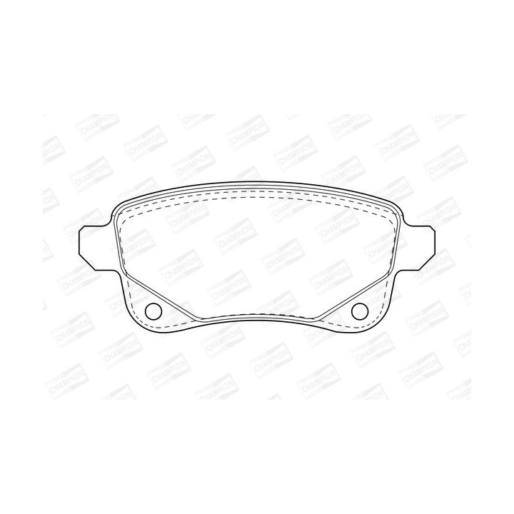 Stabdžių trinkelių rinkinys, diskinis stabdys CHAMPION 573660CH