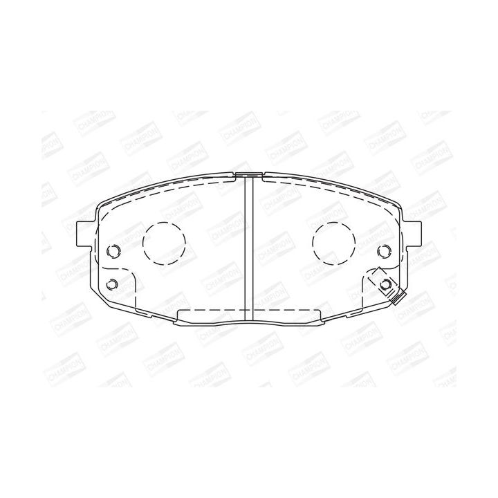 Stabdžių trinkelių rinkinys, diskinis stabdys CHAMPION 573730CH