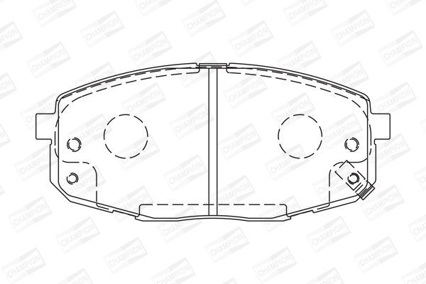 Stabdžių trinkelių rinkinys, diskinis stabdys CHAMPION 573730CH