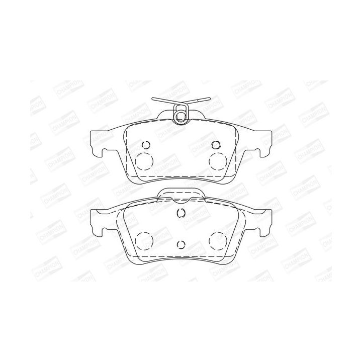 Stabdžių trinkelių rinkinys, diskinis stabdys CHAMPION 573732CH