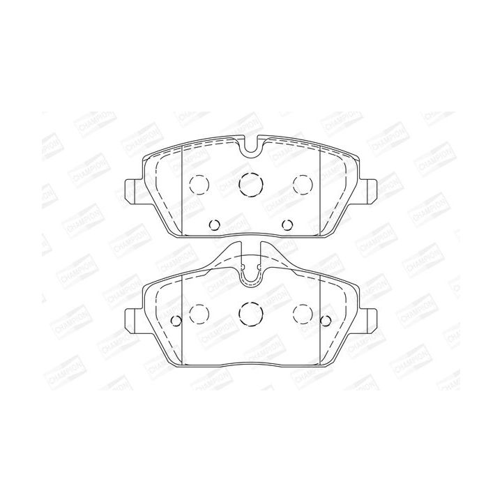 Stabdžių trinkelių rinkinys, diskinis stabdys CHAMPION 573733CH