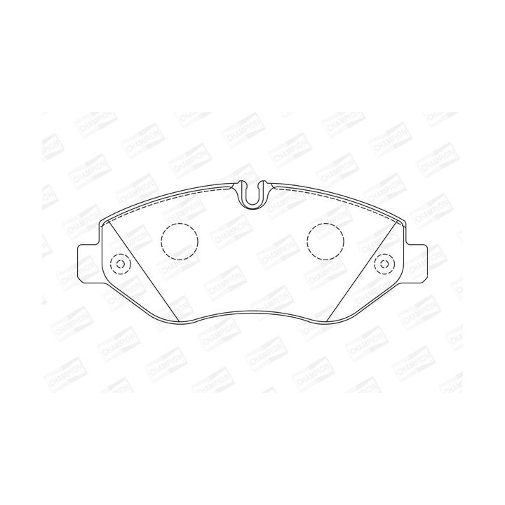 Stabdžių trinkelių rinkinys, diskinis stabdys CHAMPION 573739CH