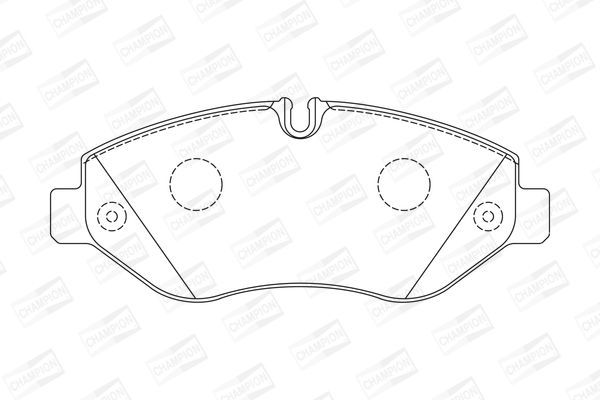 Stabdžių trinkelių rinkinys, diskinis stabdys CHAMPION 573739CH