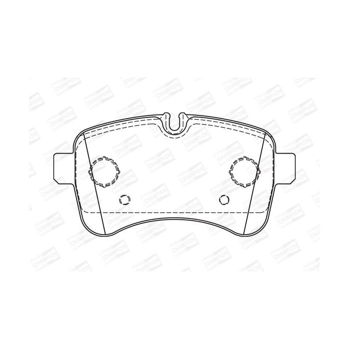 Stabdžių trinkelių rinkinys, diskinis stabdys CHAMPION 573740CH